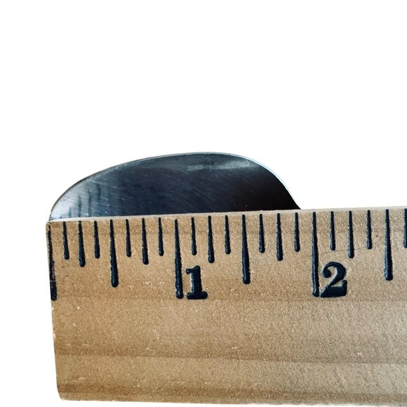 Vtg F B ROGERS Mid Century Stonehenge Stainless Flatware Place Oval Soup Spoons - Picture 11 of 13